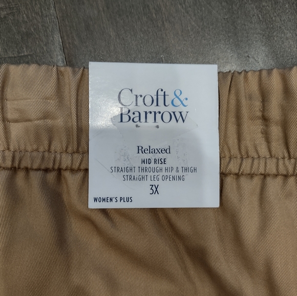 Croft & Barrow Lyocell Relaxed Pull On Drawstring Straight Leg Pants - Picture 10 of 14